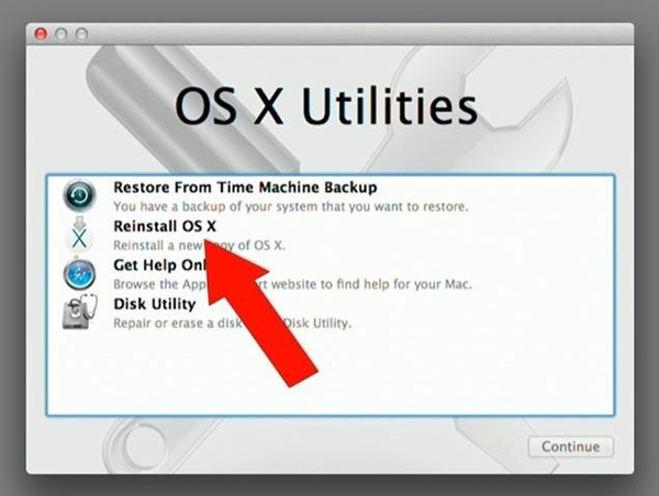Mac OS Xのインストール